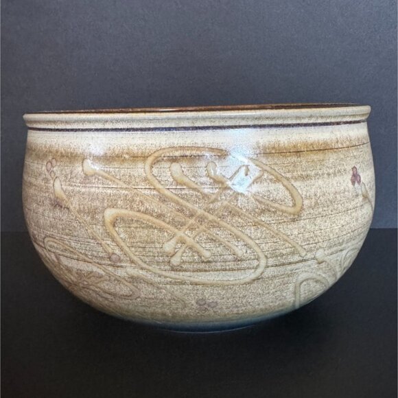 Signed James Brooke Pottery Bowl Rustic Cottage - Picture 2 of 8